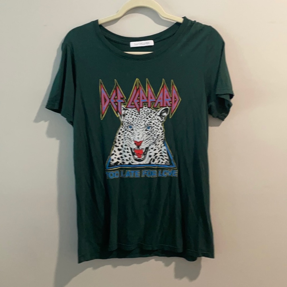 Daydreamer Def leopard tee shirt size small
